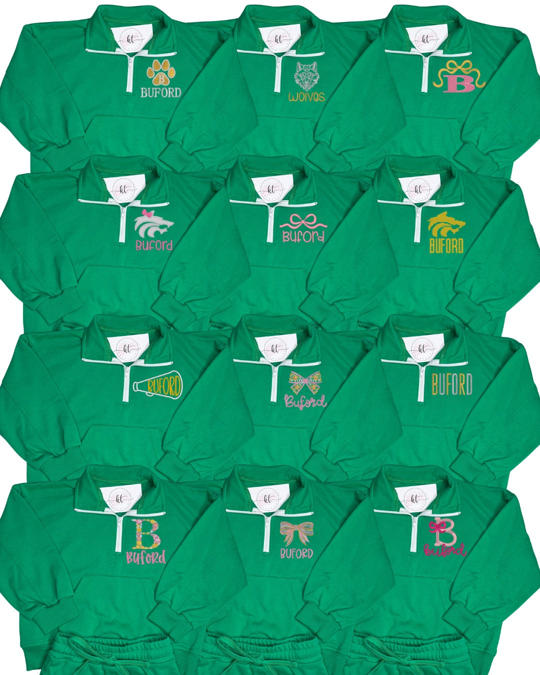 1/4 zip skort set