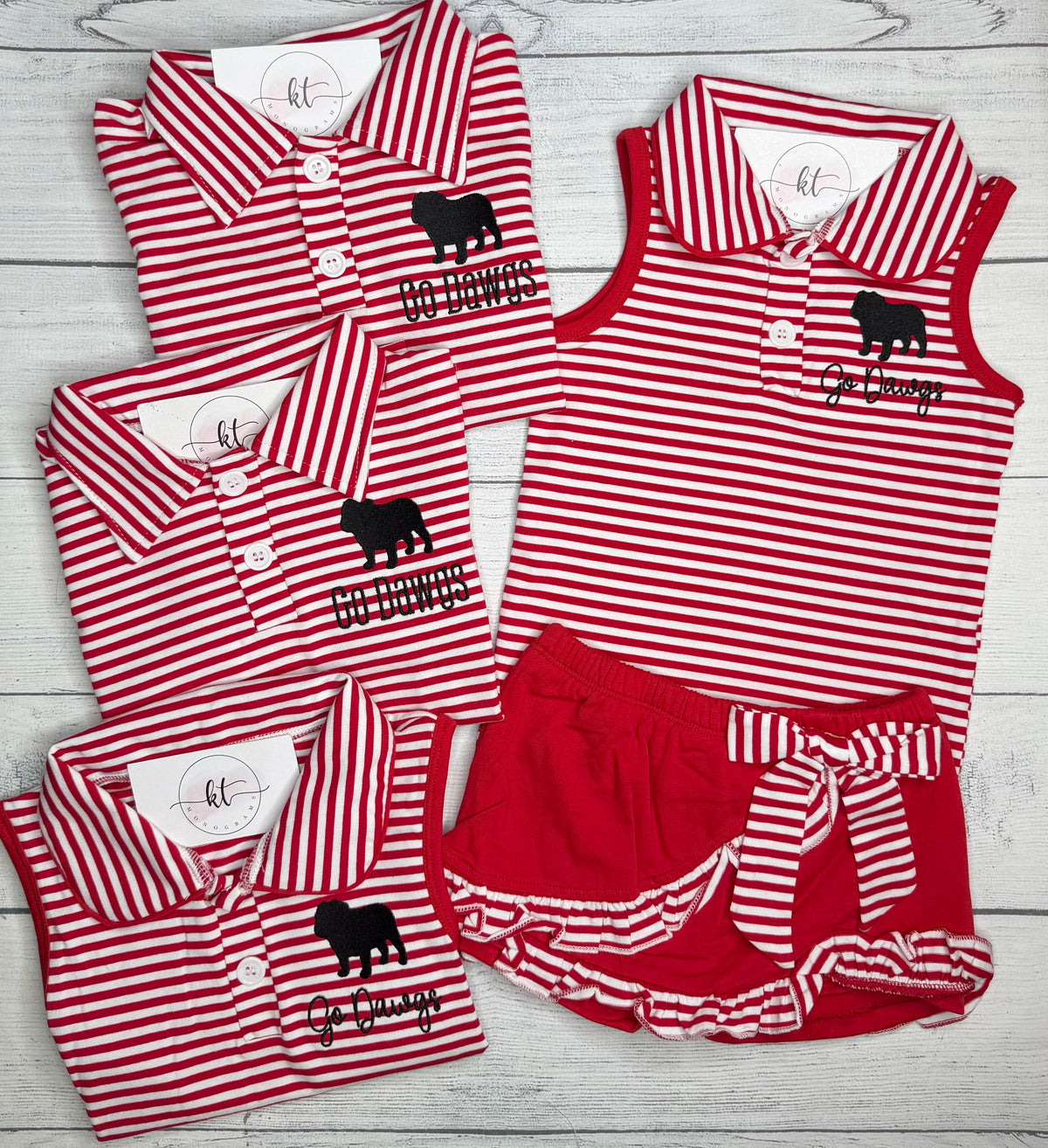 Striped skort set