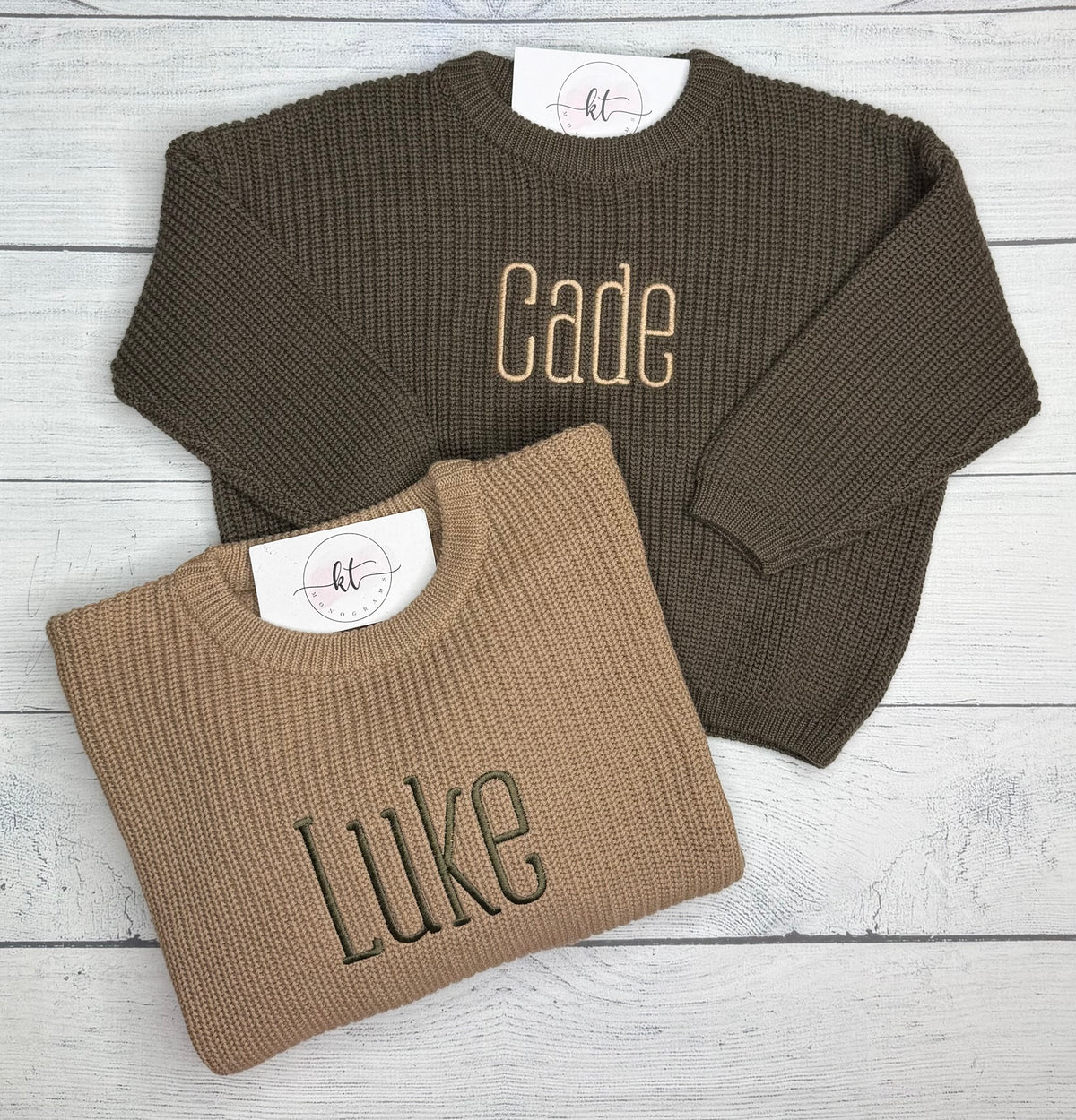 Khaki chunky sweater