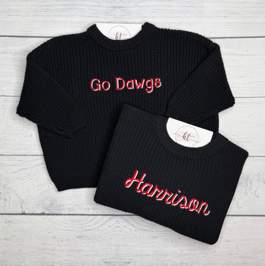 Black chunky sweater