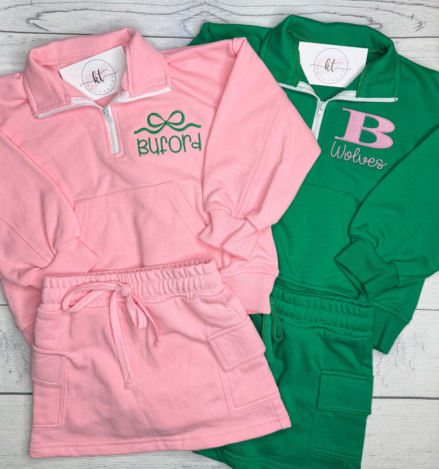 1/4 zip skort set
