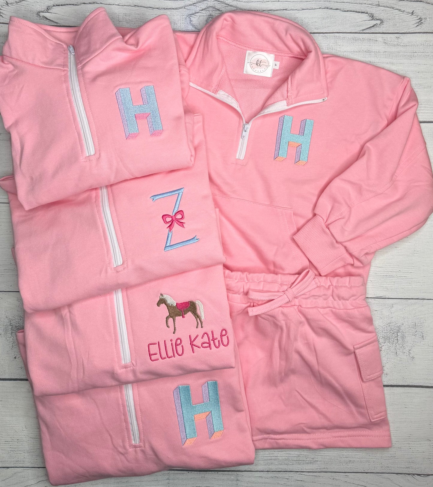 1/4 zip skort set