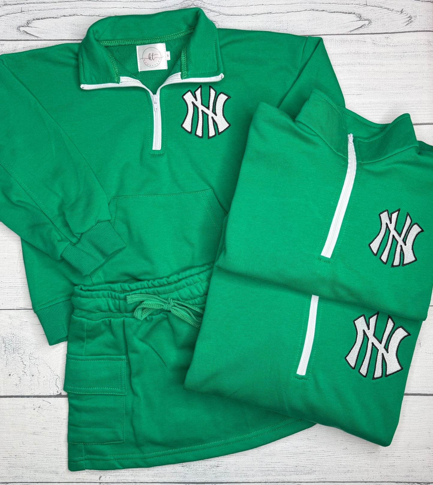 1/4 zip skort set