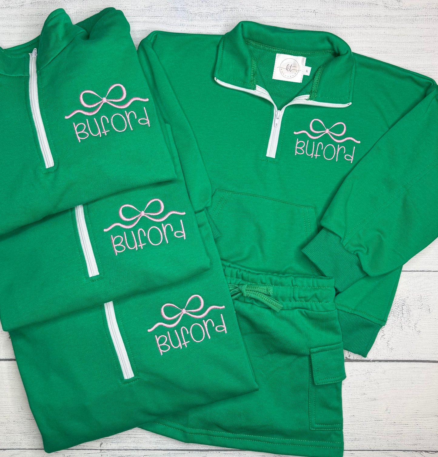 1/4 zip skort set