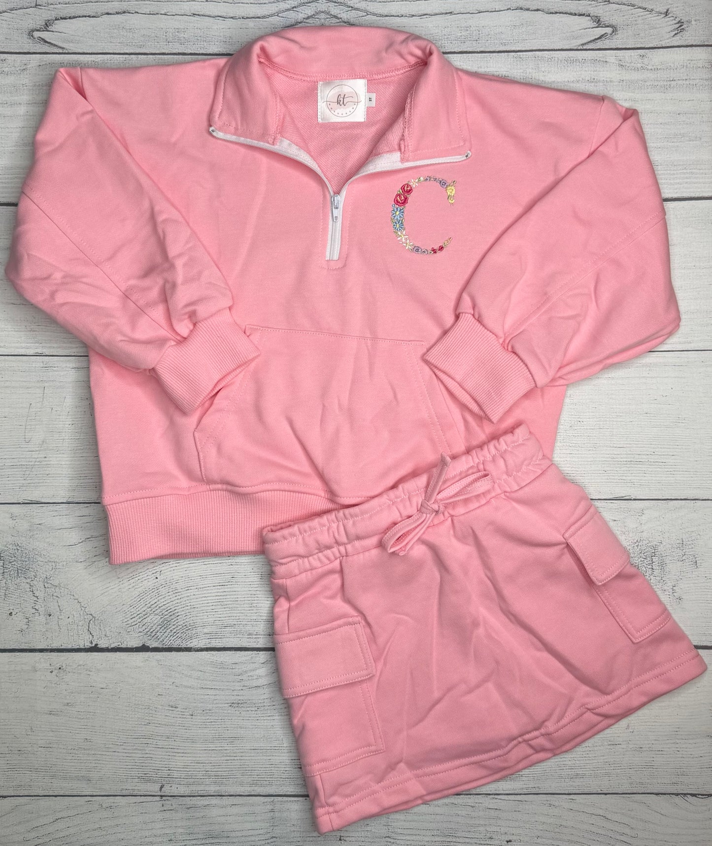 1/4 zip skort set