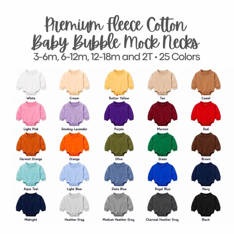 Mock neck bubble sweatshirt- Solid colors
