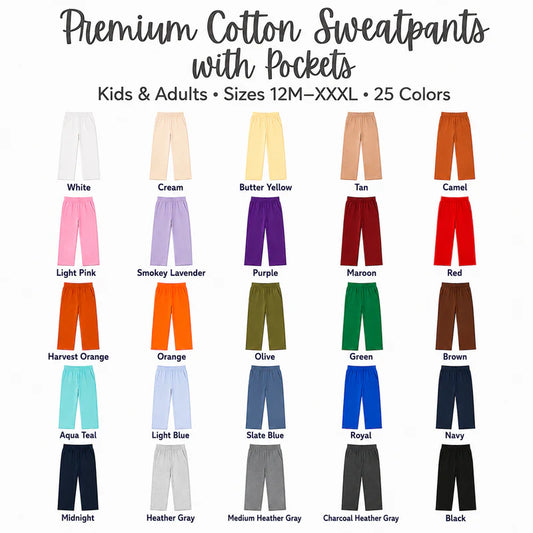 Cotton sweatpants with pockets