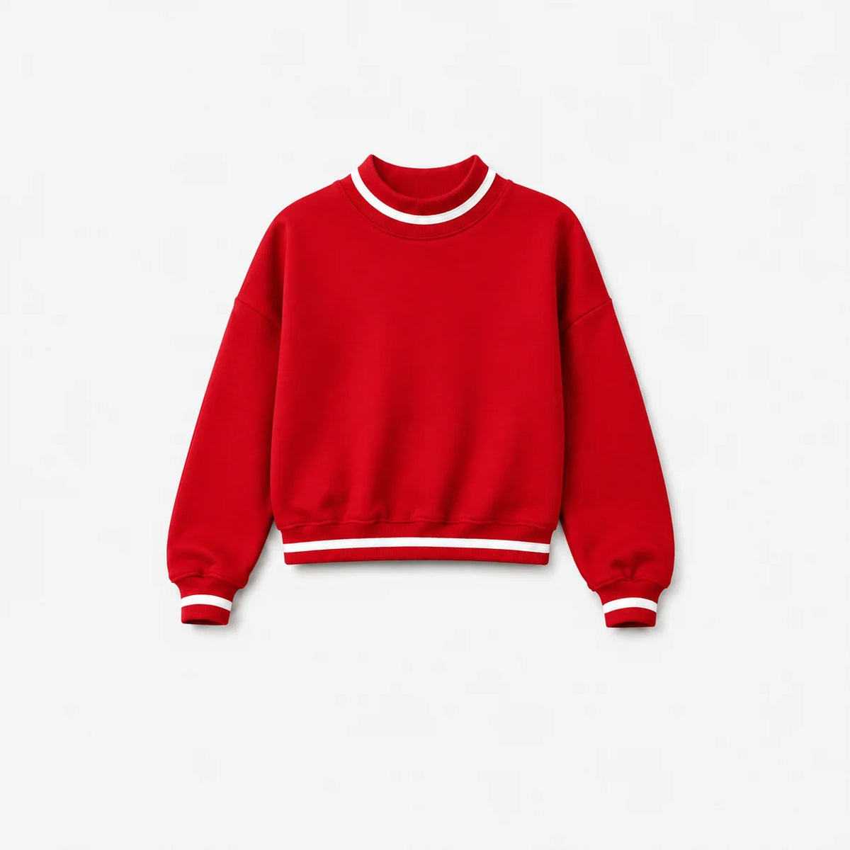 Stripe mock neck