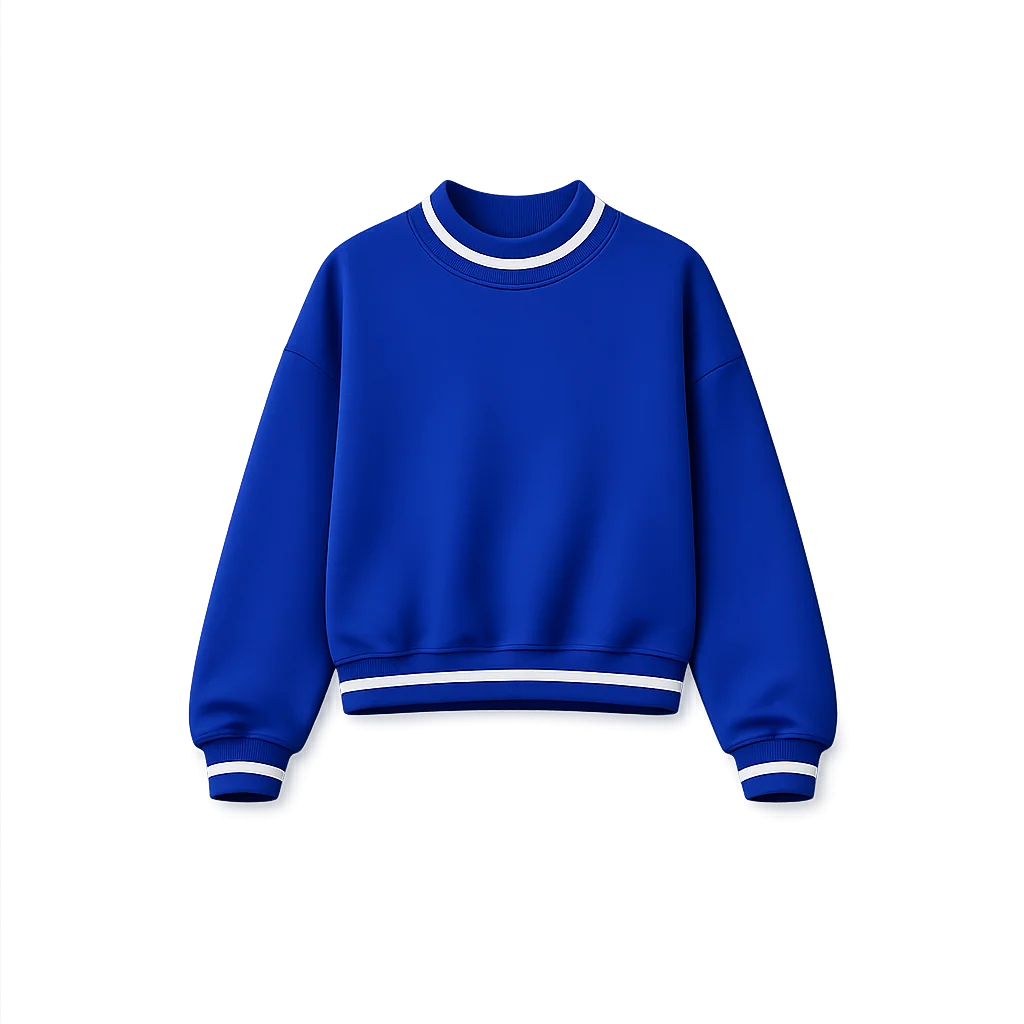 Stripe mock neck